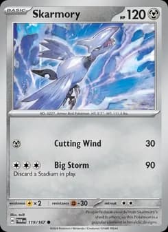 Skarmory card in English