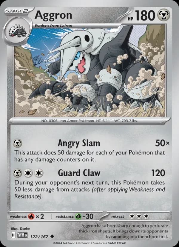 Aggron card in English