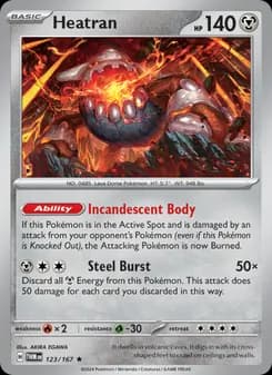 Heatran card in English