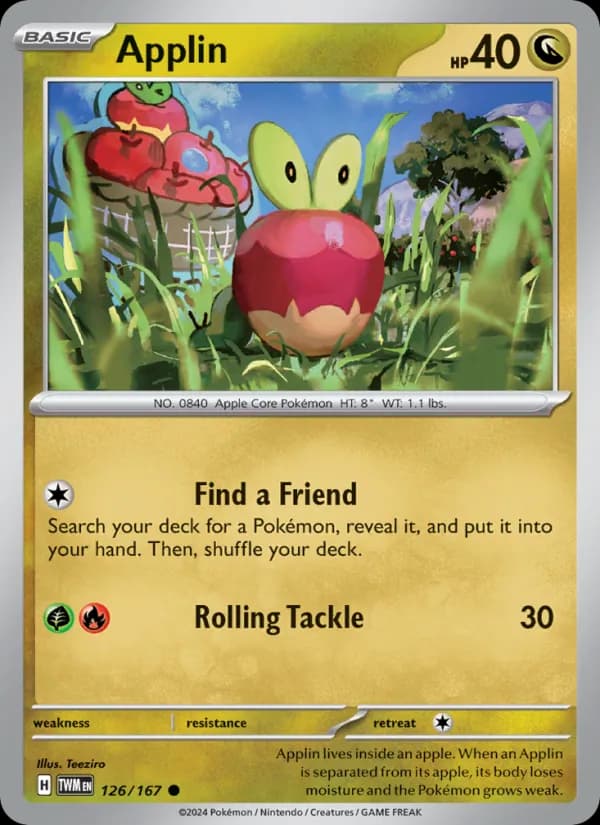 Applin card in English