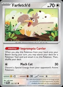 Farfetch'd card in English