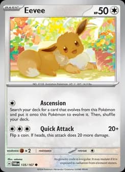 Eevee card in English