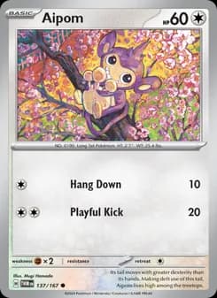 Aipom card in English