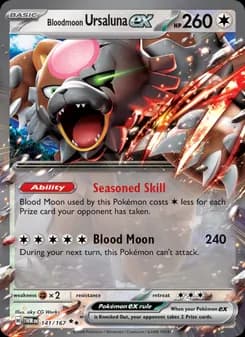 Bloodmoon Ursaluna ex card in English