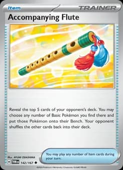 Accompanying Flute card in English