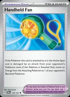 Handheld Fan card in English