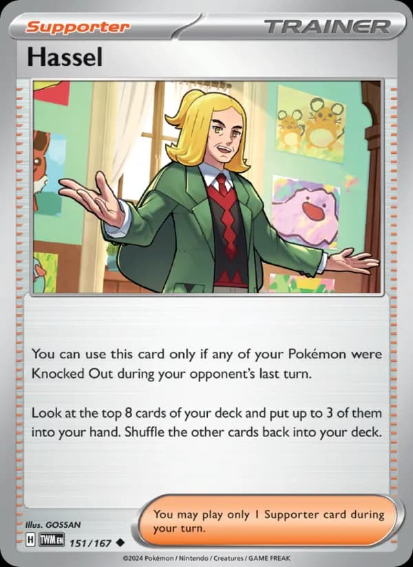 Hassel card in English