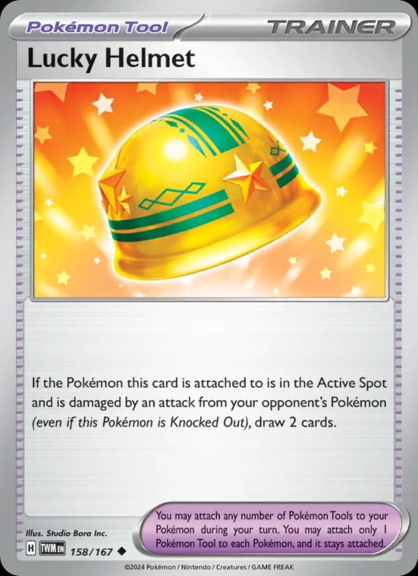 Lucky Helmet card in English