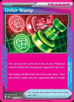 Unfair Stamp card in English