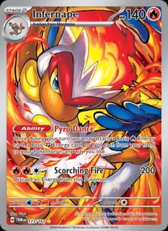 Infernape card in English