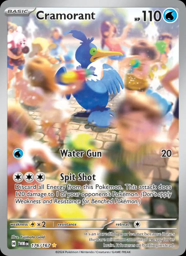 Cramorant card in English