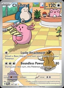 Chansey card in English