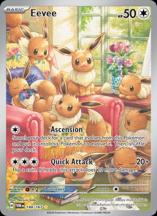 Eevee card in English