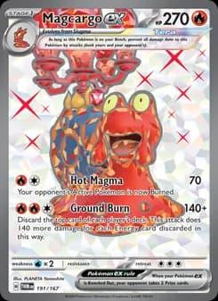 Magcargo ex card in English