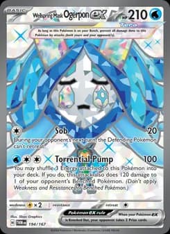 Wellspring Mask Ogerpon ex card in English