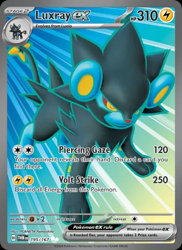 Luxray ex card in English
