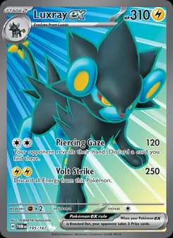Luxray ex card in English