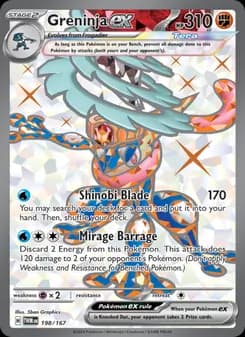 Greninja ex card in English