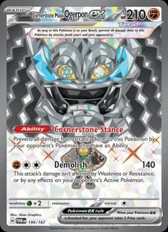 Cornerstone Mask Ogerpon ex card in English