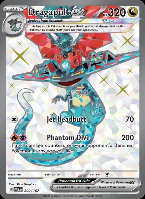 Dragapult ex card in English