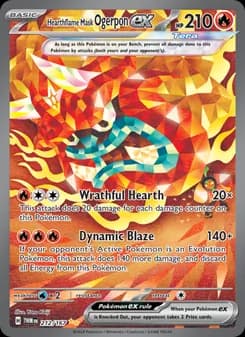 Hearthflame Mask Ogerpon ex card in English