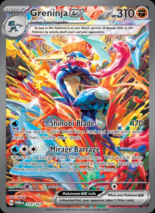 Greninja ex card in English