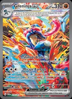 Greninja ex card in English