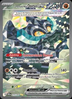Cornerstone Mask Ogerpon ex card in English