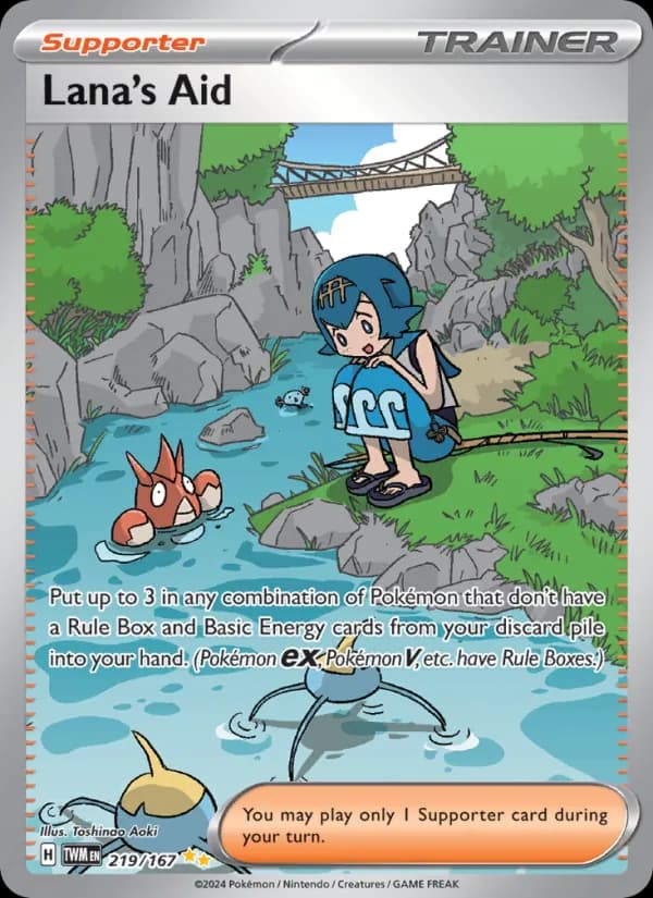 Lana's Aid card in English