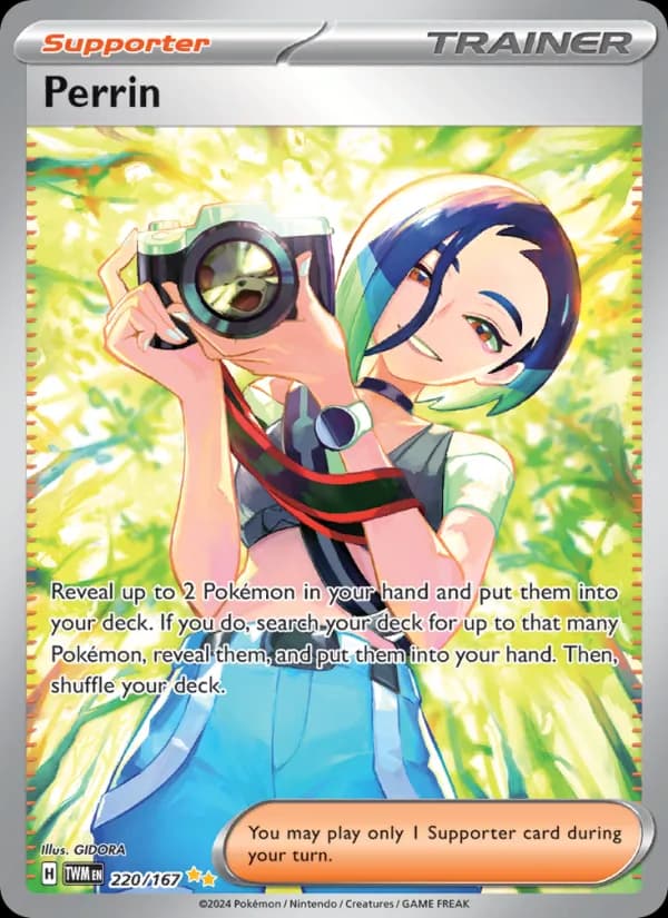 Perrin card in English