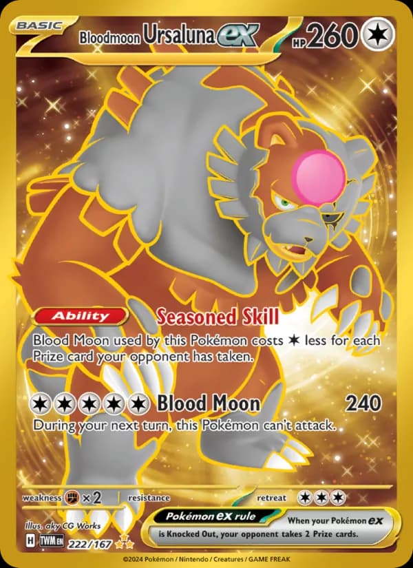 Bloodmoon Ursaluna ex card in English