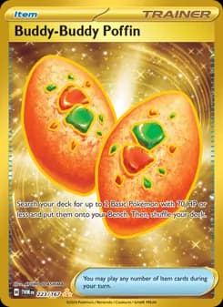Buddy-Buddy Poffin card in English