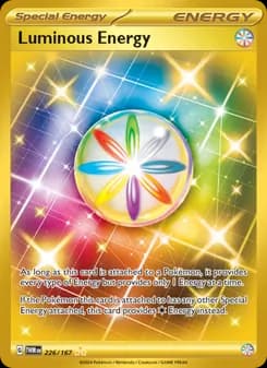 Luminous Energy card in English