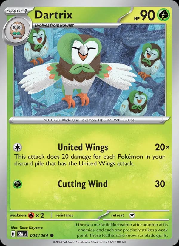 Dartrix card in English