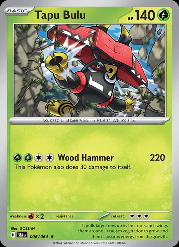 Tapu Bulu card in English