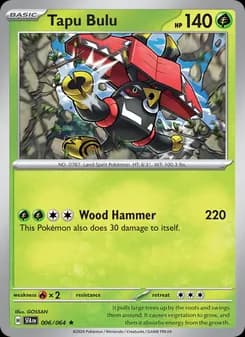 Tapu Bulu card in English