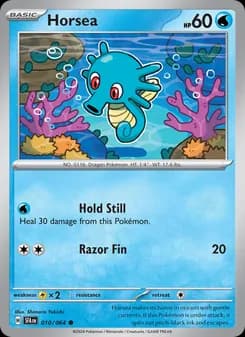 Horsea card in English