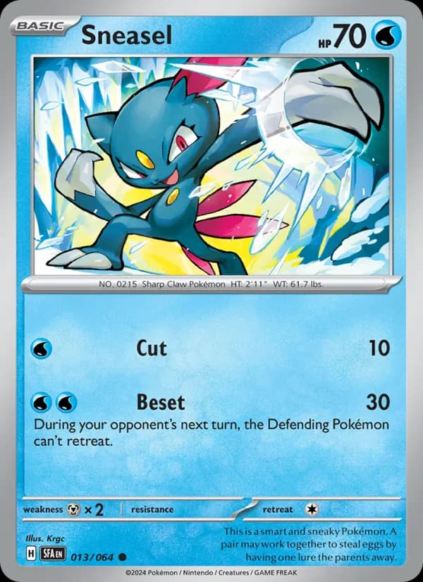 Sneasel card in English