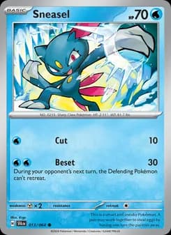 Sneasel card in English