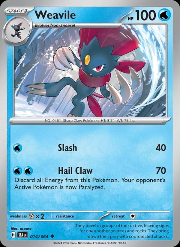 Weavile card in English
