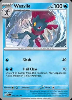 Weavile card in English