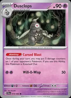Dusclops card in English