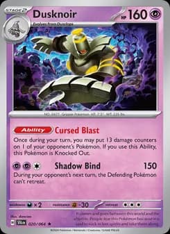 Dusknoir card in English