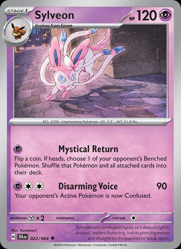 Sylveon card in English