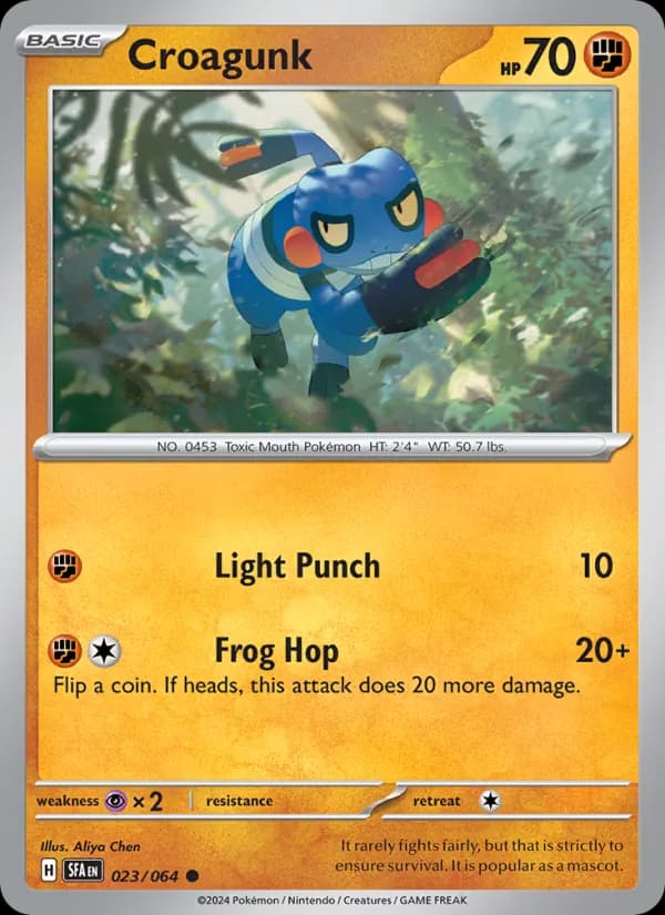 Croagunk card in English