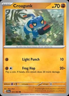 Croagunk card in English