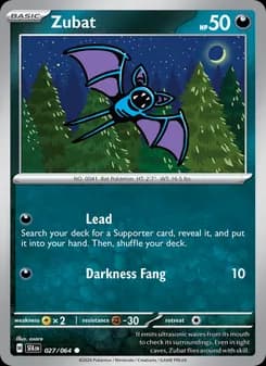 Zubat card in English