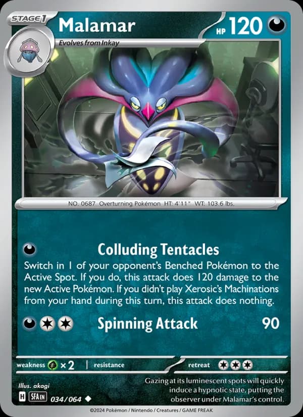 Malamar card in English