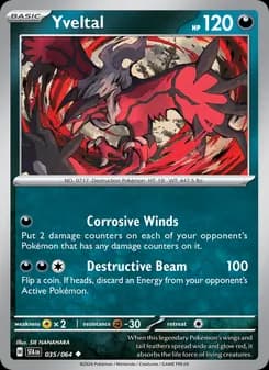 Yveltal card in English