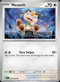 Meowth card in English